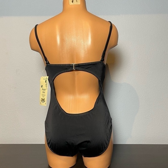 Nwt Magic Bra Cleavage Enhancement One Piece Black Swimsuit (SW22) - Picture 6 of 14